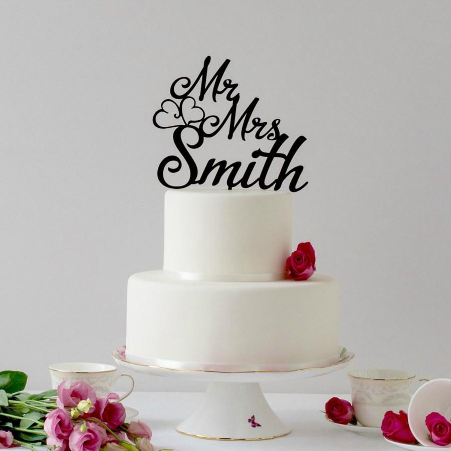 زفاف - Surname Cake Topper, Modern Wedding Cake Topper , Custom Cake Topper, Personalized Topper, Mr and Mrs Wedding Cake Topper, Last name Topper