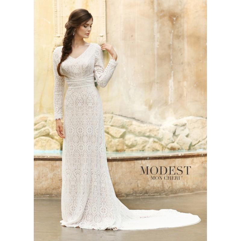 Mariage - Modest Bridal by Mon Cheri TR11831 Long-Sleeve Wedding Dress - 2018 New Wedding Dresses