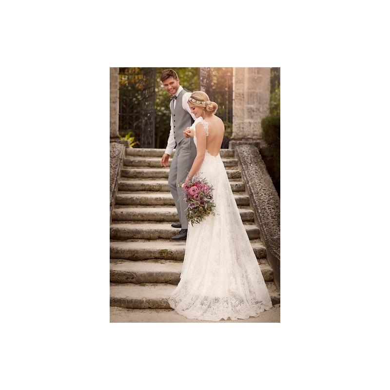 Mariage - Essense of Australia Fall 2015 Wedding Dress D1877 - Fall 2015 Essense of Australia Sweetheart Full Length Sheath Ivory - Rolierosie One Wedding Store