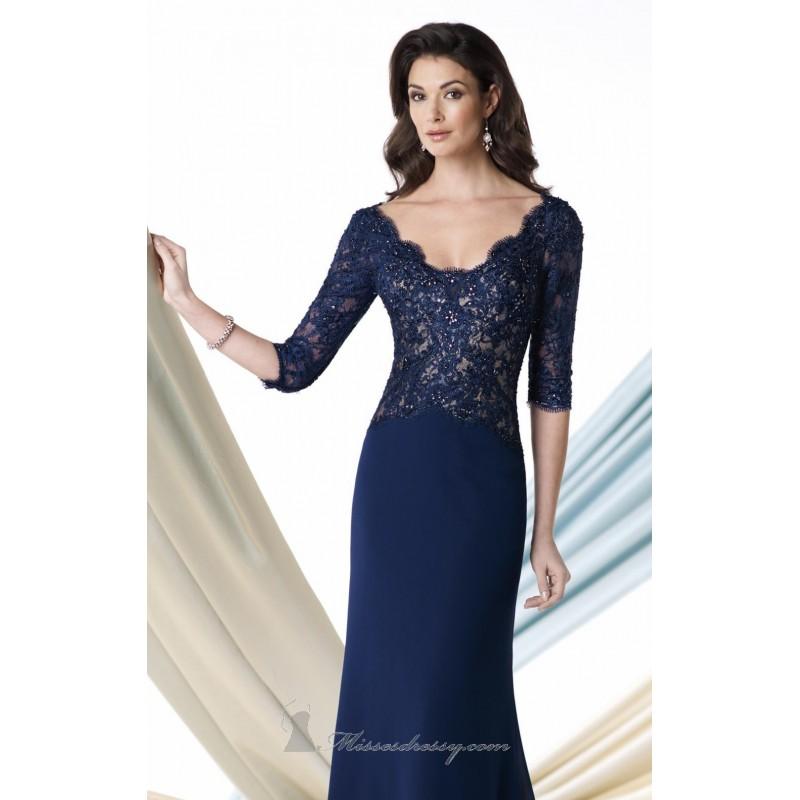 Hochzeit - Chiffon Beaded Gown by Mon Cheri Montage 213978 - Bonny Evening Dresses Online 