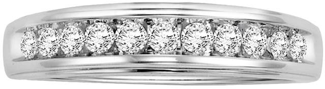 Hochzeit - Cherish Always Lovemark 14k White Gold 3/8-ct. T.W. Certified Round-Cut Diamond Wedding Ring