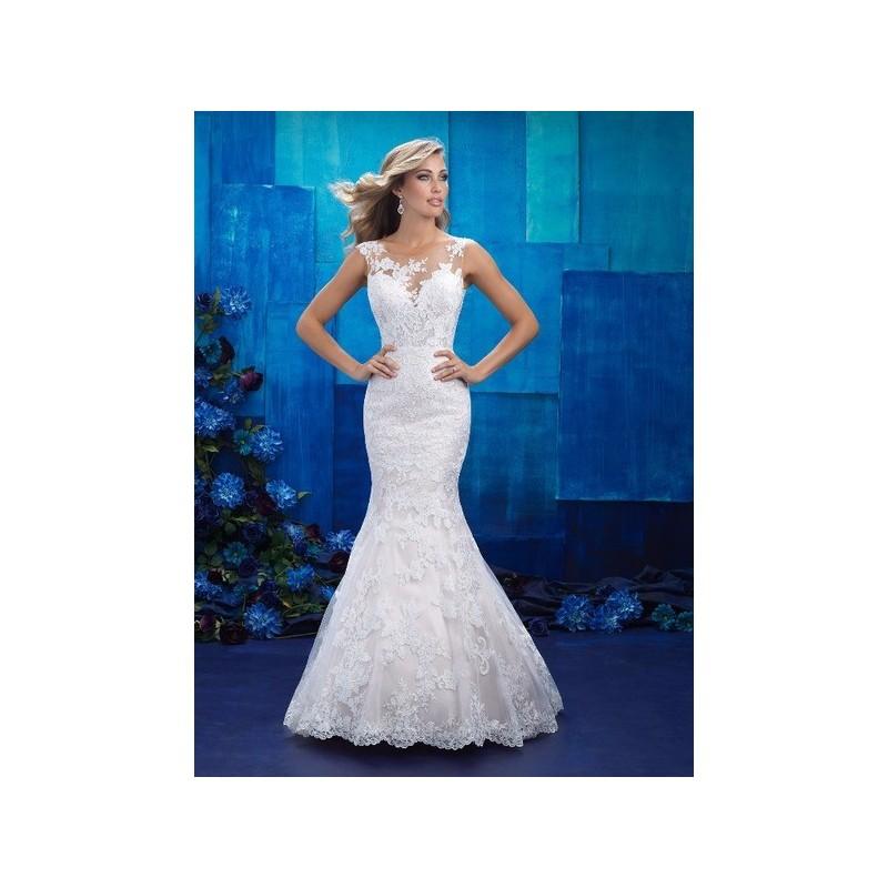 Hochzeit - Vestido de novia de Allure Bridals Modelo 9422 - 2017 Sirena Tirantes Vestido - Tienda nupcial con estilo del cordón