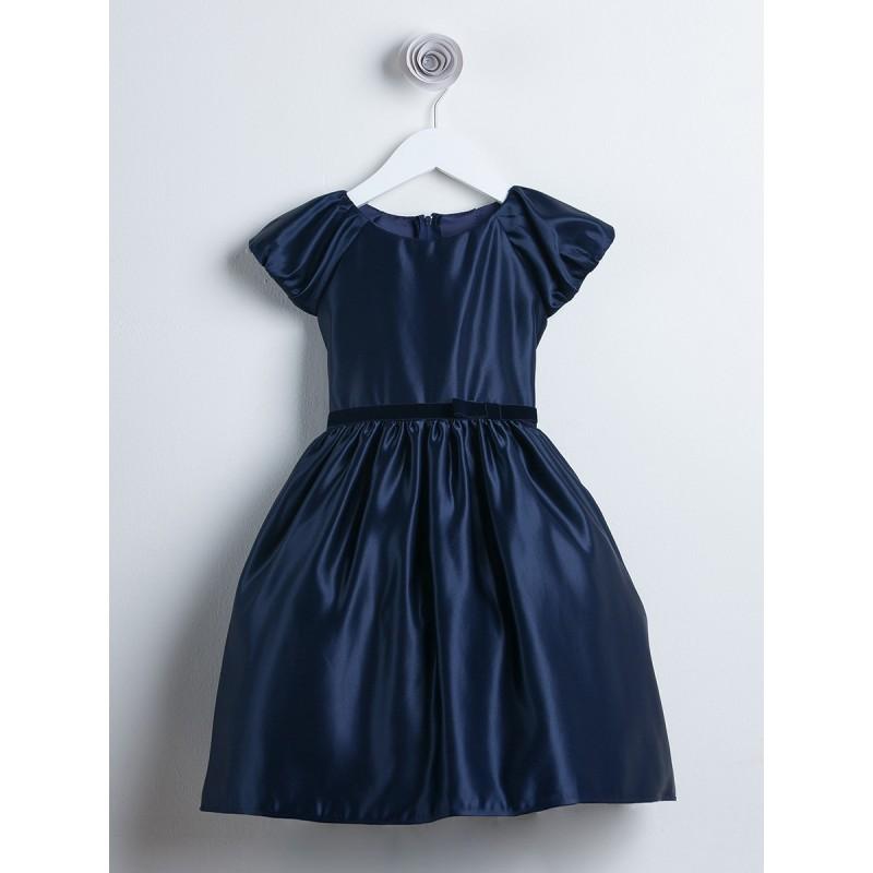 Wedding - Navy Classic Satin Holiday Dress Style: DSK519 - Charming Wedding Party Dresses