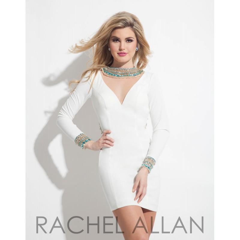 Свадьба - White Rachel Allan Cocktail 3002 Rachel ALLAN Cocktail - Rich Your Wedding Day