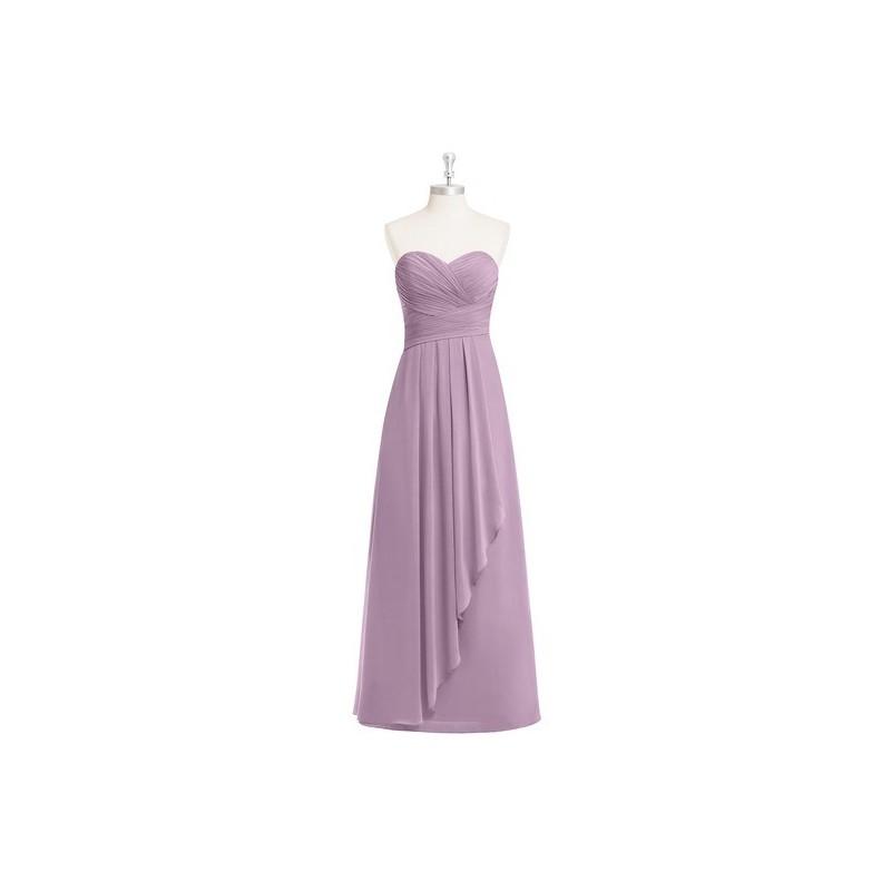 Hochzeit - Wisteria Azazie Faye - Sweetheart Chiffon Floor Length Back Zip Dress - Charming Bridesmaids Store