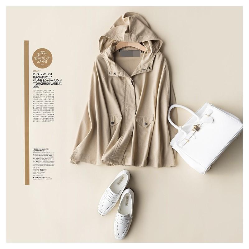 Mariage - Must-have Oversized Ramie One Color Coat Puncho Coat - Discount Fashion in beenono