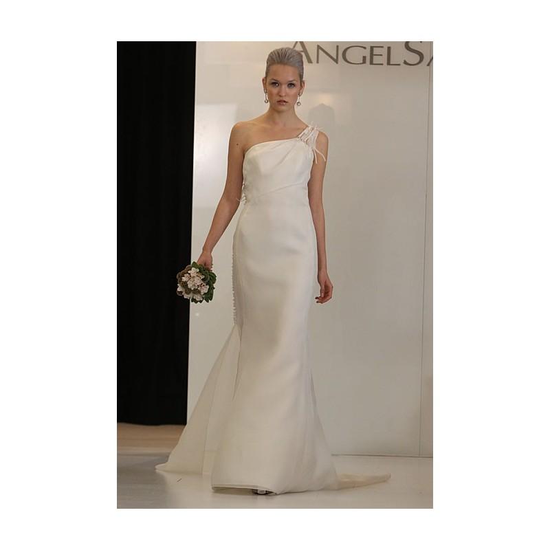 زفاف - Angel Sanchez - Fall 2012 - One-Shoulder Mermaid Wedding Dress - Stunning Cheap Wedding Dresses