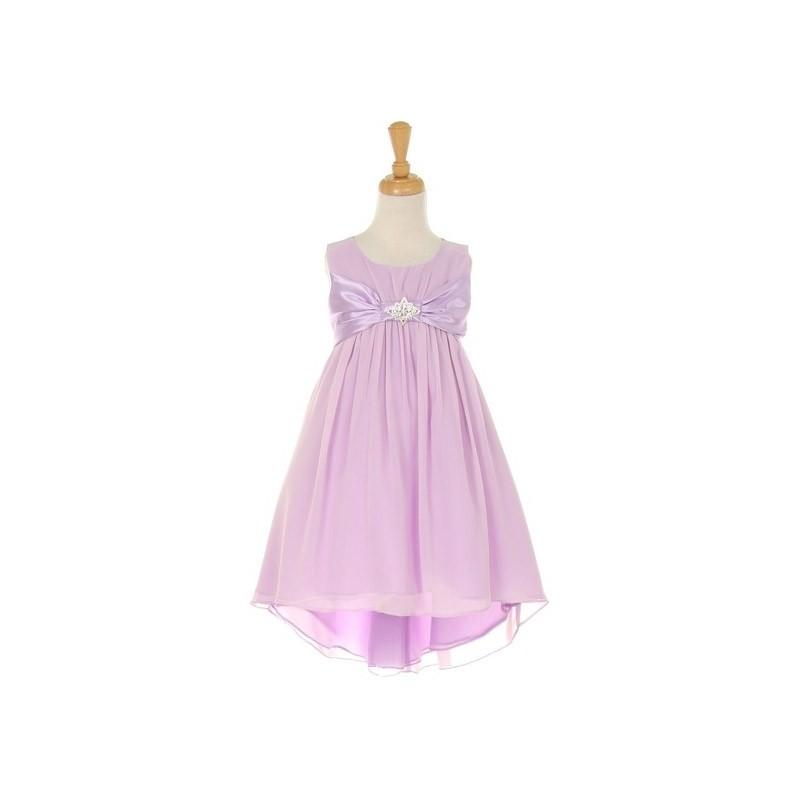 Wedding - Lilac Chiffon High Low Dress Style: D2055 - Charming Wedding Party Dresses