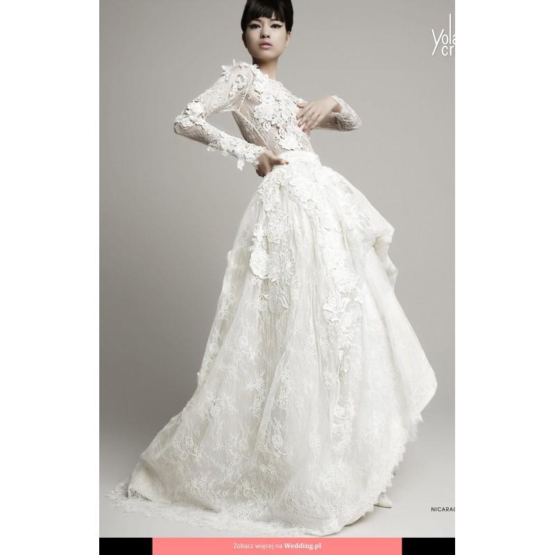 Wedding - YolanCris - Nicaragua Couture Treasure Floor Length High Neck Classic Long sleeve Short - Formal Bridesmaid Dresses 2018