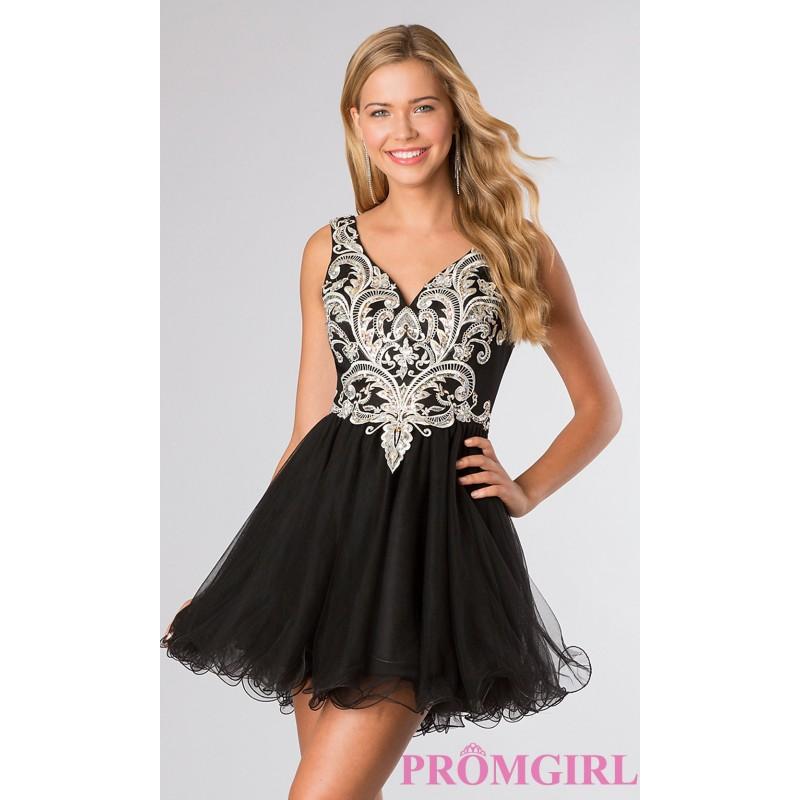 زفاف - Short Sleeveless Lace Dress - Brand Prom Dresses