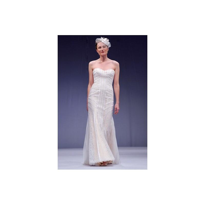 Mariage - Anne Barge FW13 Dress 19 - Fit and Flare The Anne Barge Collections Fall 2013 Ivory Full Length Strapless - Rolierosie One Wedding Store
