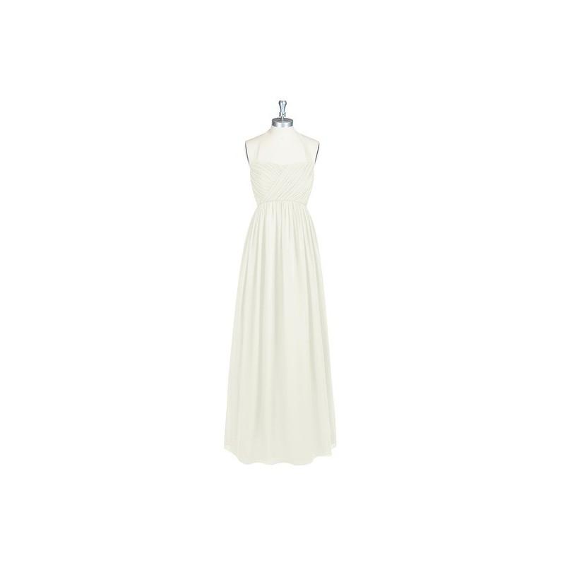 زفاف - Frost Azazie Francesca - Bow/Tie Back Floor Length Halter Chiffon Dress - Simple Bridesmaid Dresses & Easy Wedding Dresses