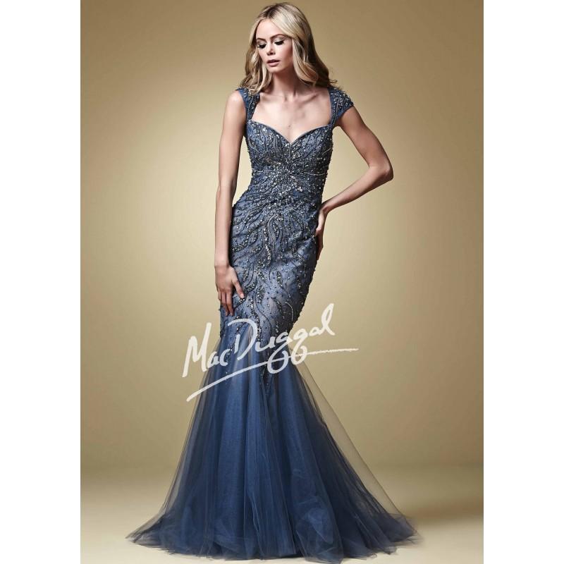 Wedding - Mac Duggal 61758 Beaded Lace Dress - 2018 Spring Trends Dresses