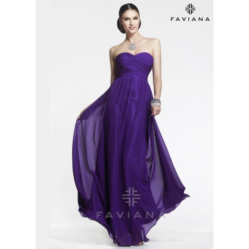 Hochzeit - Faviana 7338 Elegant Evening Gown - 2018 Spring Trends Dresses