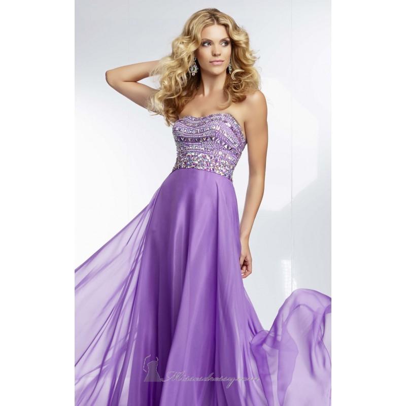 Mariage - Strapless Chiffon Gown by Paparazzi by Mori Lee 95005 - Bonny Evening Dresses Online 