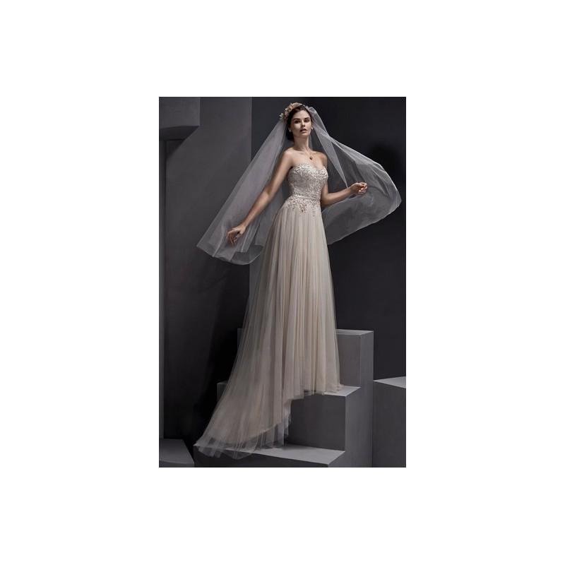 زفاف - Sottero & Midgley Spring 2015 Dress 3 - A-Line Full Length Taupe Sweetheart Spring 2015 Sottero and Midgley - Rolierosie One Wedding Store