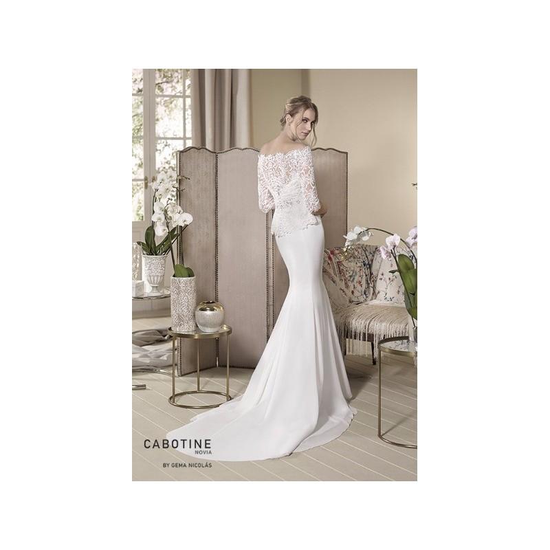 Hochzeit - Vestido de novia de Cabotine Modelo Begonia espalda - 2017 Otras Con mangas Vestido - Tienda nupcial con estilo del cordón