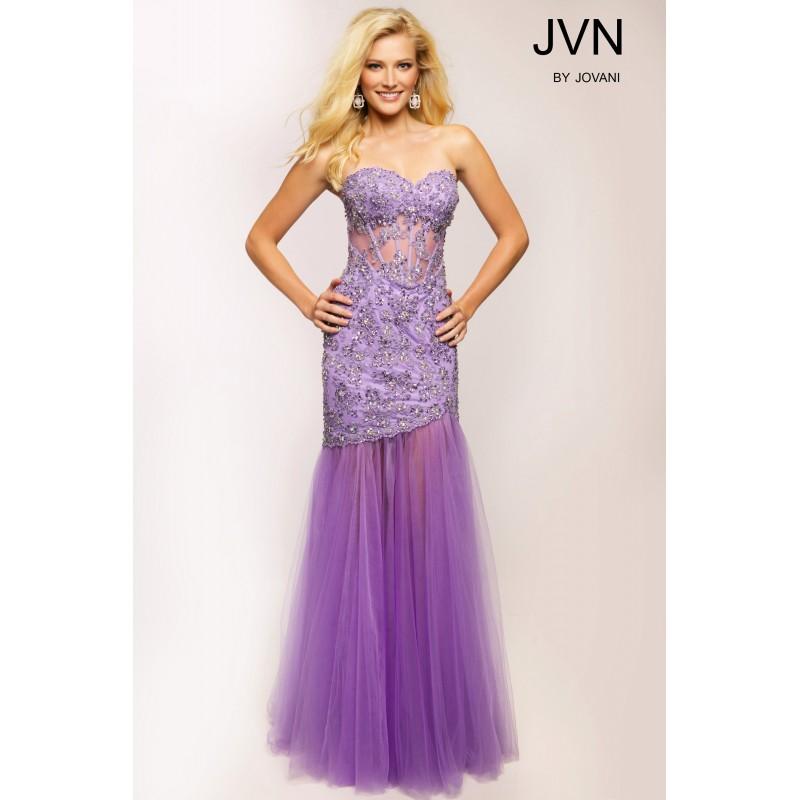 زفاف - Jovani Purple Mermaid Prom Dress JVN93583 -  Designer Wedding Dresses