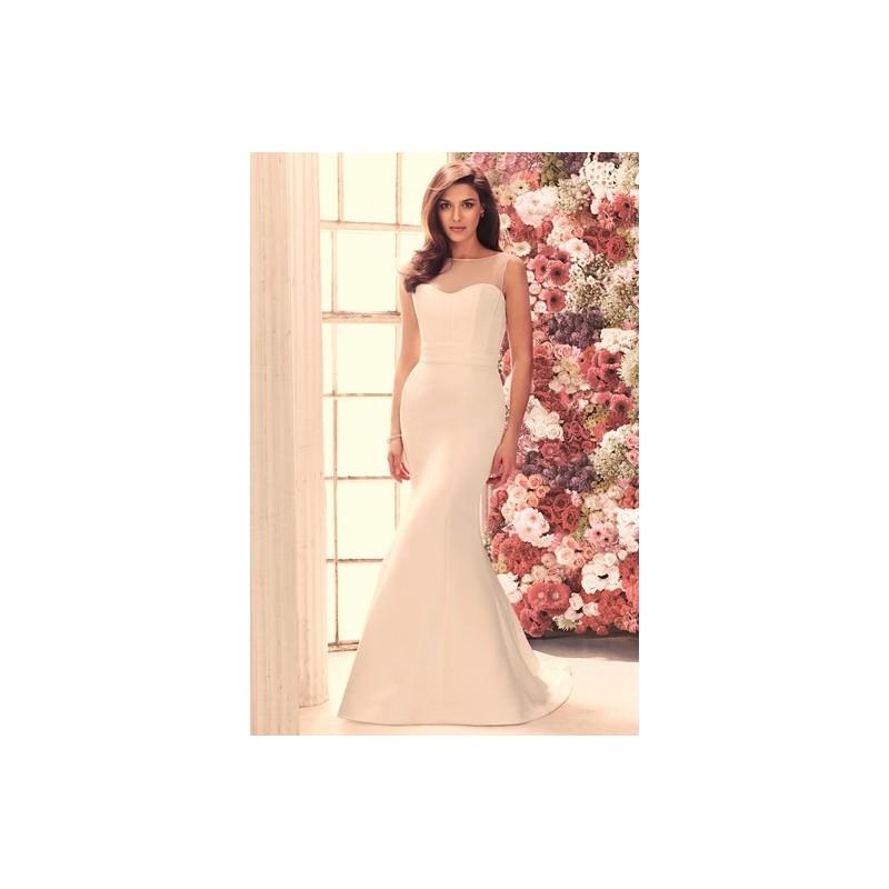 Wedding - Mikaella 1901 - Fit and Flare Full Length Strapless Fall 2014 Mikaella - Rolierosie One Wedding Store