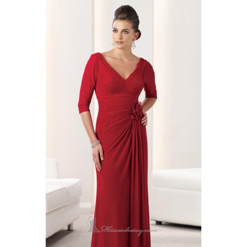 Hochzeit - Ruched Evening Gown by Mon Cheri Montage 112919 - Bonny Evening Dresses Online 