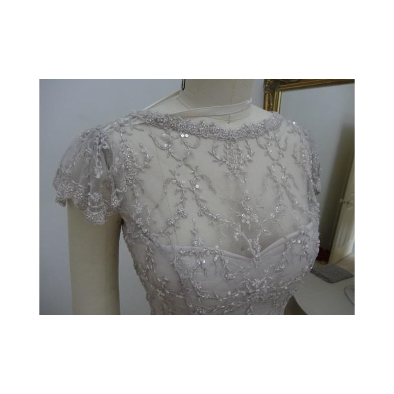 زفاف - PATIENCE. Lace and netting top. Size 10. - Hand-made Beautiful Dresses