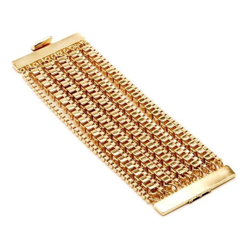 Mariage - Ben-Amun - Industrial Gold Box Chain Bracelet - Designer Party Dress & Formal Gown