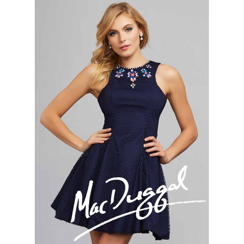 Mariage - Mac Duggal 30018 Colorful Necklace Dress - 2018 Spring Trends Dresses