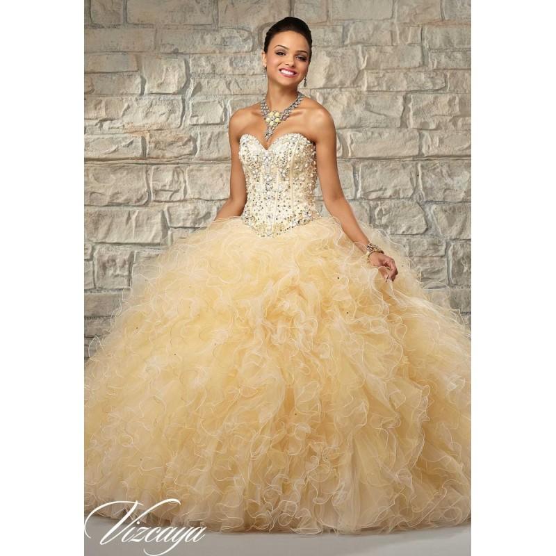 Wedding - Vizcaya 89024 Two Tone Ruffle Quinceanera Dress - Brand Prom Dresses