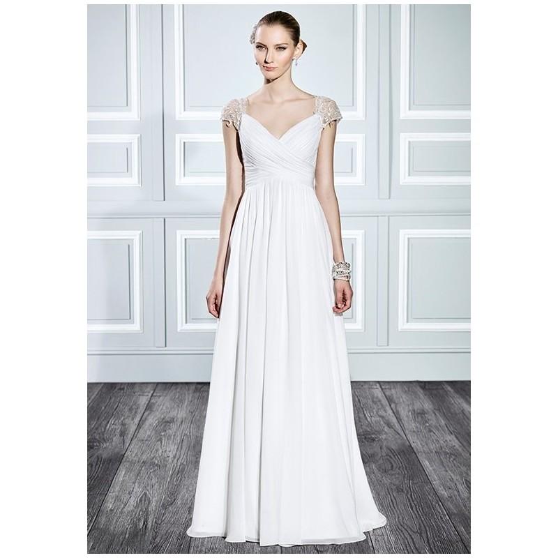 زفاف - Moonlight Tango T702 - A-Line Sweetheart Natural Floor Sweep Chiffon Lace Plus Size Available - Formal Bridesmaid Dresses 2018