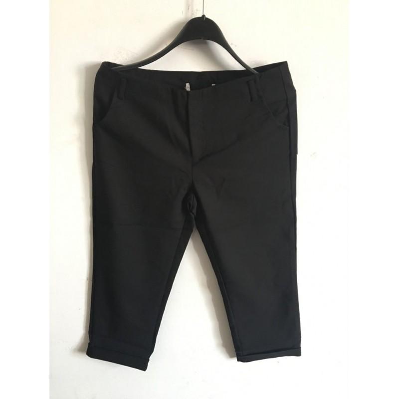 Mariage - Must-have Vogue Slimming Pocket Capris Zipper Up One Color Summer - Discount Fashion in beenono