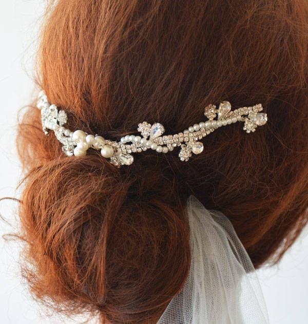 Hochzeit - Wedding Hair Combs Rhinestone, Bridal Hair Combs Headband, Bridal Hair comb Silver, Wedding Hair Comb, Bridal Hair Comb for Wedding - $39.00 USD