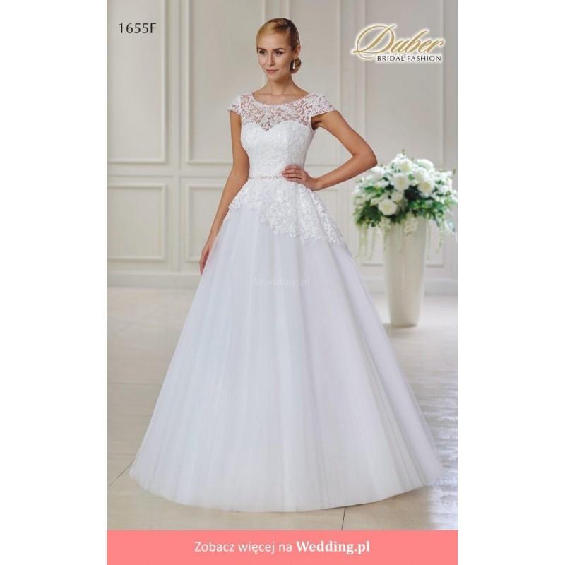Mariage - Duber - 1655 2016 Floor Length Boat Princess Short sleeve No - Formal Bridesmaid Dresses 2018
