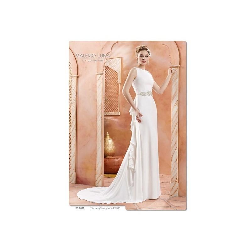 Wedding - Vestido de novia de Valerio Luna Modelo VL5928 frente - 2017 Recta Otros Vestido - Tienda nupcial con estilo del cordón