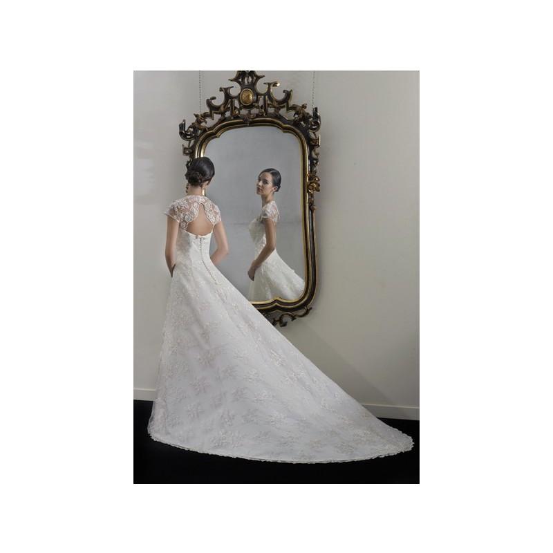 زفاف - Vestido de novia de Gelen Modelo 3101e - 2014 Evasé Con mangas Vestido - Tienda nupcial con estilo del cordón