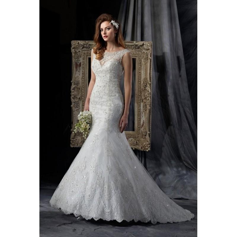 Hochzeit - Style C8056 by Karelina Sposa Exclusive - LaceNetTulle Sleeveless Fit-n-flare Chapel Length Floor length Bateau Dress - 2018 Unique Wedding Shop