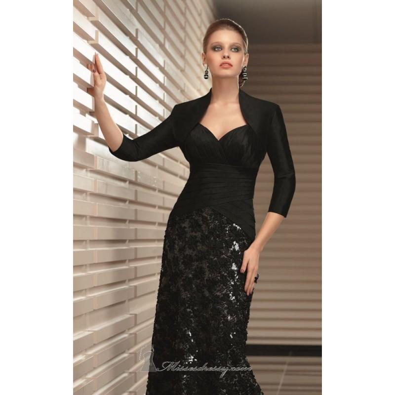 Hochzeit - Sequined Lace Dress with Bolero by Mori Lee VM 70624 - Bonny Evening Dresses Online 