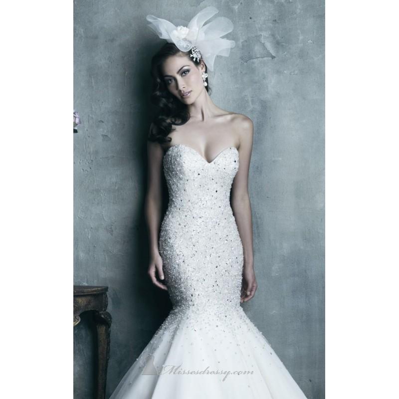 Wedding - Beaded Strapless Sweetheart Gown by Allure Bridals Couture - Color Your Classy Wardrobe