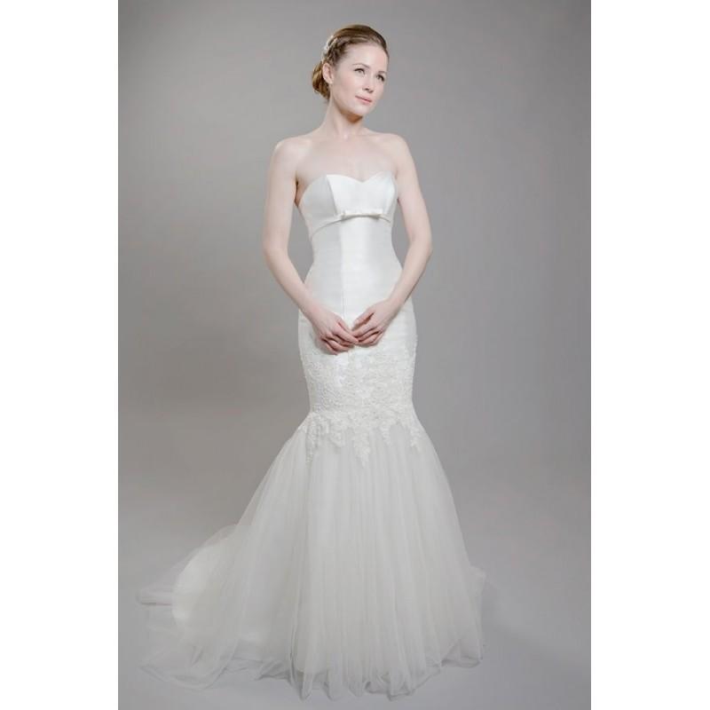 Wedding - Style F1612 by Franssical - Sleeveless Floor length Chapel Length Mermaid Strapless LaceTulle Dress - 2018 Unique Wedding Shop