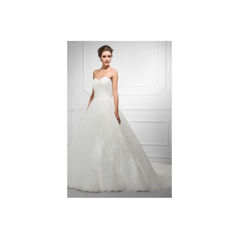 Wedding - Ellis Bridals SP2015 Dress 5 - White Full Length A-Line Sweetheart Ellis Bridals Spring 2015 - Rolierosie One Wedding Store