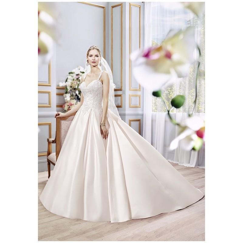زفاف - Moonlight Collection J6392 - Ball Gown Sweetheart Dropped Floor Chapel Satin Lace Plus Size Available - Formal Bridesmaid Dresses 2018