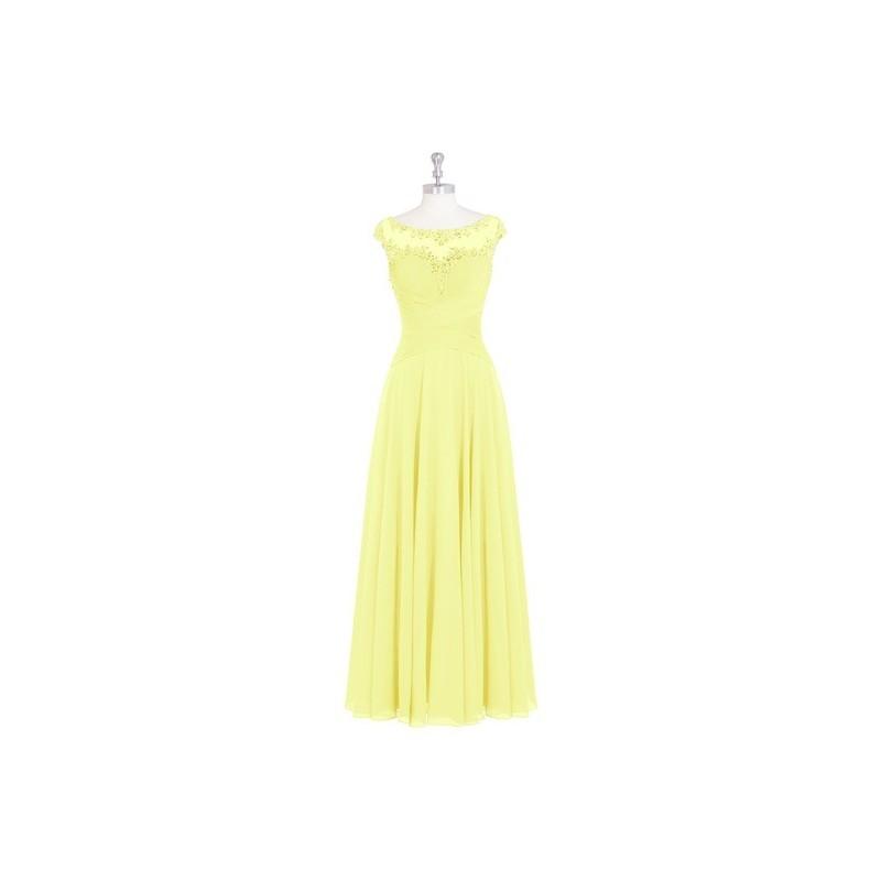 زفاف - Daffodil Azazie Mina MBD - Illusion Floor Length Illusion Chiffon, Tulle And Lace Dress - Simple Bridesmaid Dresses & Easy Wedding Dresses