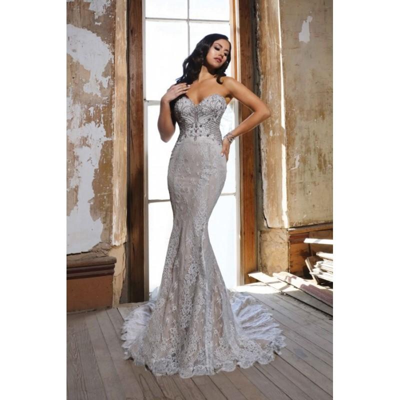 Wedding - Style Cyd by Cristiano Lucci - Sleeveless A-line Chapel Length Floor length ChiffonLace Sweetheart Dress - 2018 Unique Wedding Shop