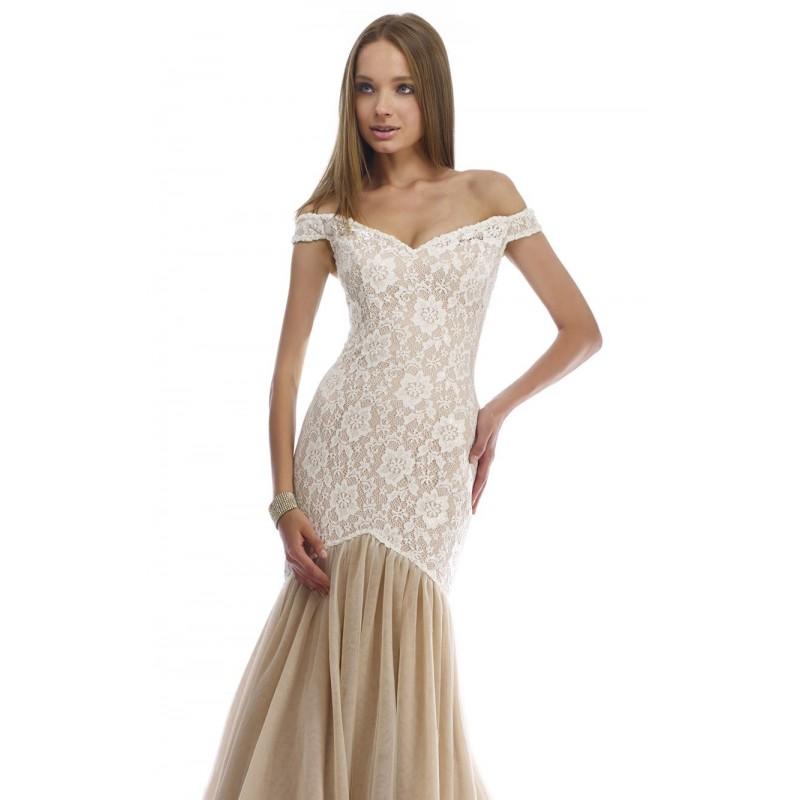 Hochzeit - Off Shoulder Gown Dress by Nika Formals 9355 - Bonny Evening Dresses Online 