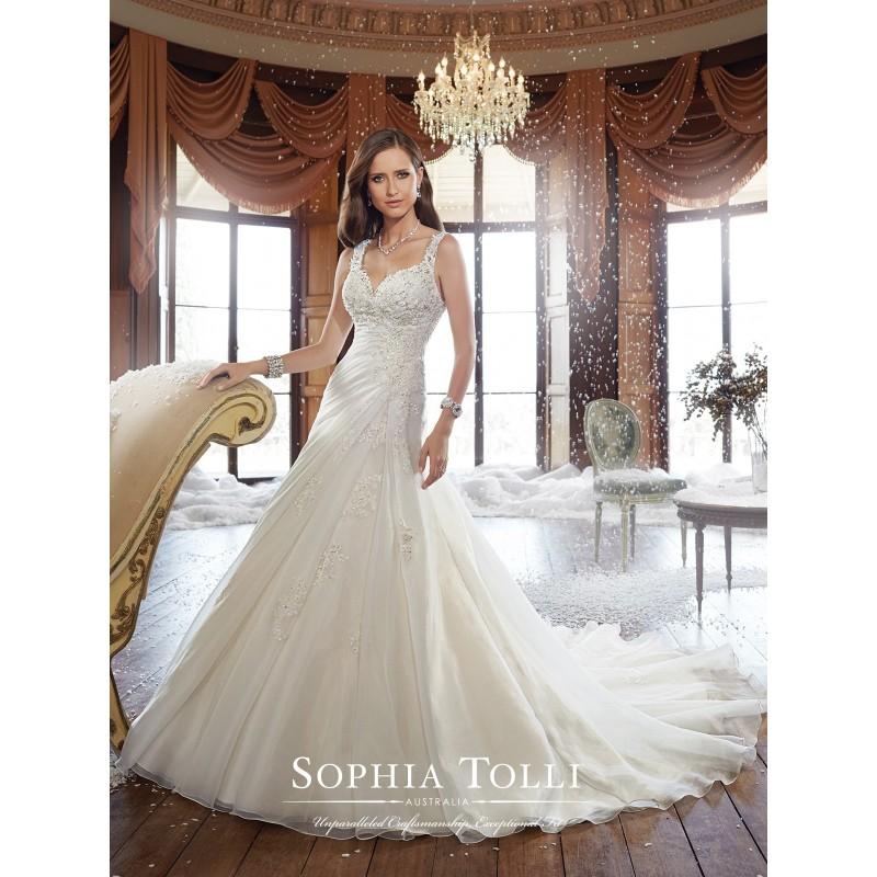 Hochzeit - Sophia Tolli Style No Y21513 - Ryan - Wedding Dresses 2018,Cheap Bridal Gowns,Prom Dresses On Sale