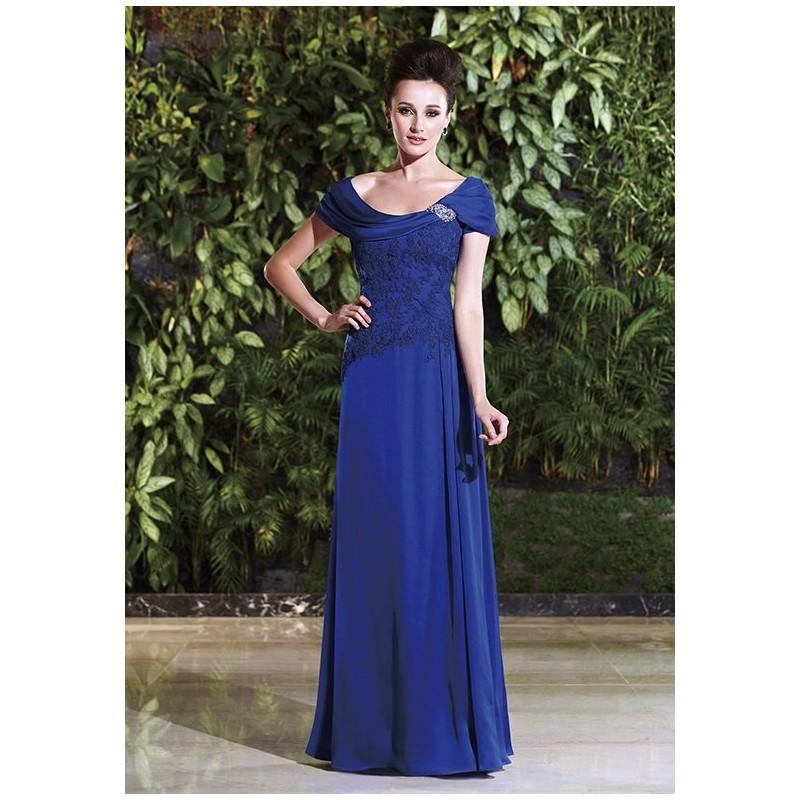 Свадьба - Jade Couture K168011 - A-Line Blue Chiffon - Formal Bridesmaid Dresses 2018