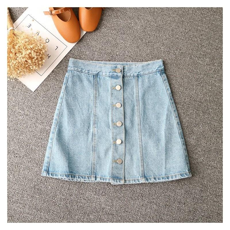Mariage - Slimming Sheath A-line Cowboy Summer Short Skirt - Discount Fashion in beenono