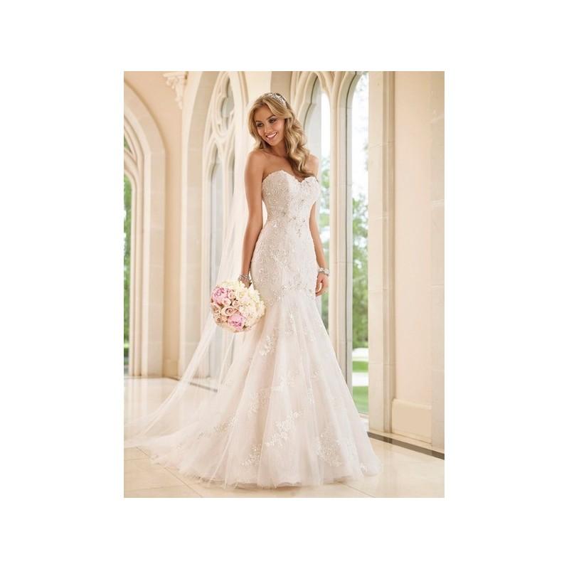 Hochzeit - Vestido de novia de Stella York Modelo 6051 - 2017 Sirena Palabra de honor Vestido - Tienda nupcial con estilo del cordón