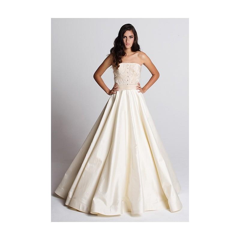 Hochzeit - Tara Latour - Fall 2014 - Elaine and Edaline Strapless Silk Ball Gown Wedding Dress with Pockets - Stunning Cheap Wedding Dresses