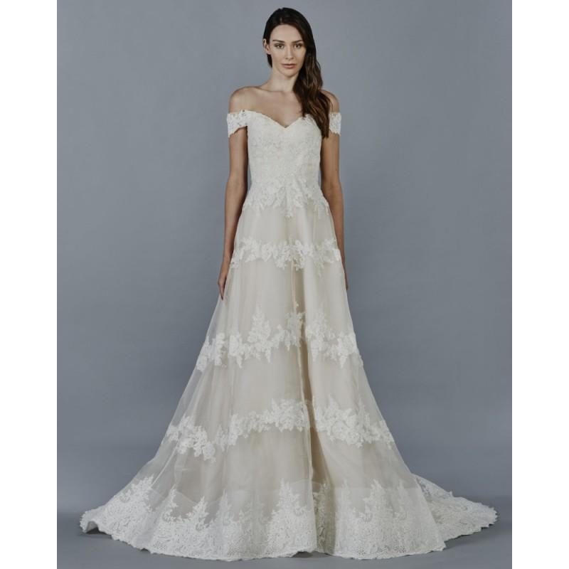 Mariage - Kelly Faetanini Fall/Winter 2018 ZORA Aline Elegant Appliques Tulle Chapel Train Off-the-shoulder Ivory Wedding Gown - Brand Wedding Store Online