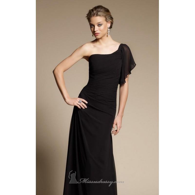 Mariage - Draped Sleeve Dress by Bridesmaids by Mori Lee 646 - Bonny Evening Dresses Online 
